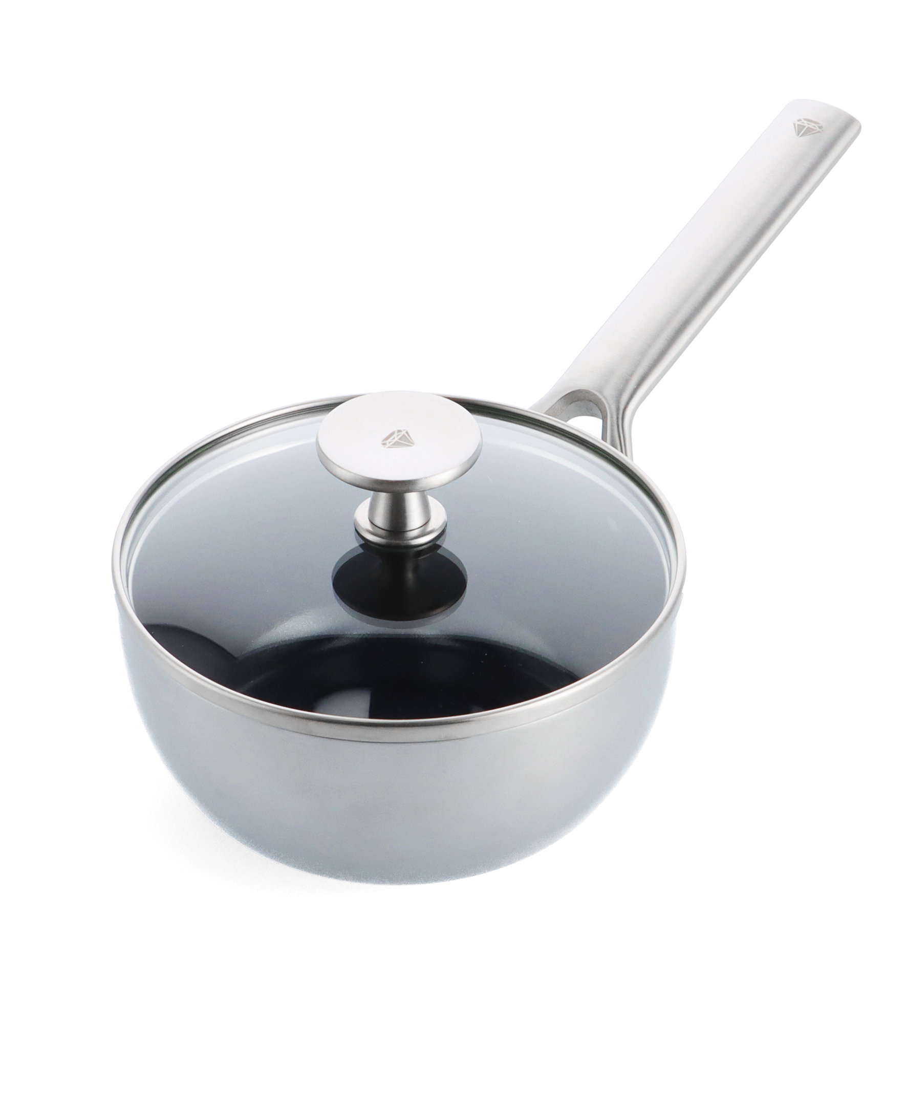 Blue Diamond Cookware TriPly Stainless Steel Ceramic Nonstick, 2.5QT