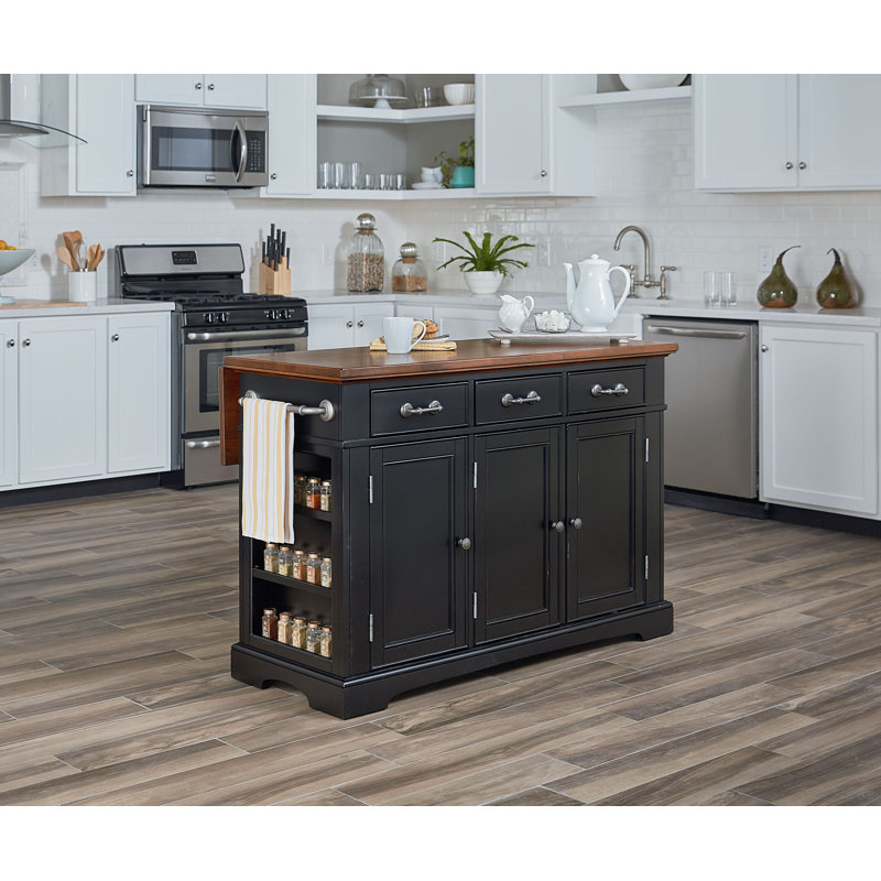 Darby Home Co Maile Large Kitchen Island Reviews Wayfair Maile Large Kitchen Island