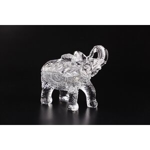 Glass Elephant Figurine