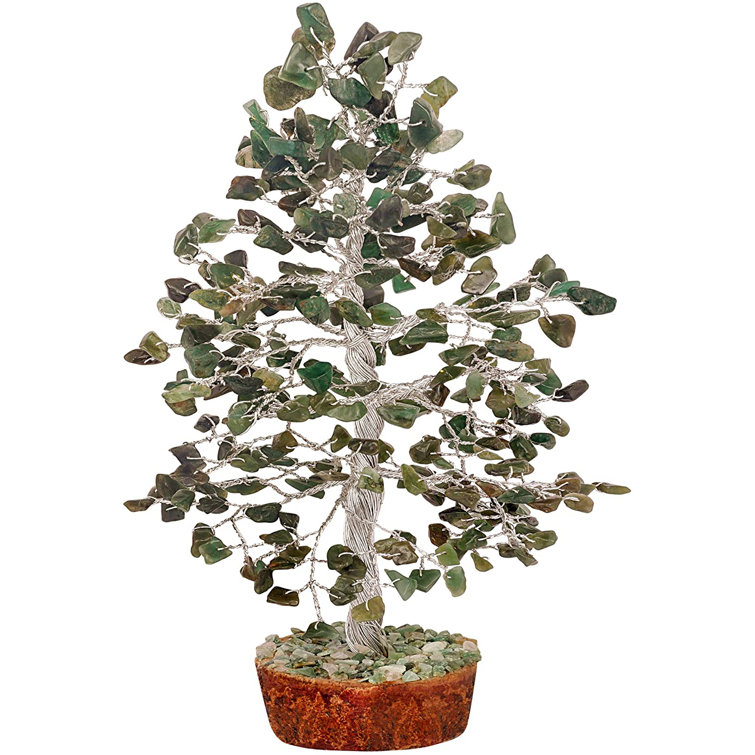 Amethyst Gemstone Bonsai Money Gift Tree Crystal Cleansing Reiki Healing Feng Shui Prosperity Stones /& Crystals Positive Energy Gem Figurines Good Luck Chakra Balancing 10 inch Silver Wire