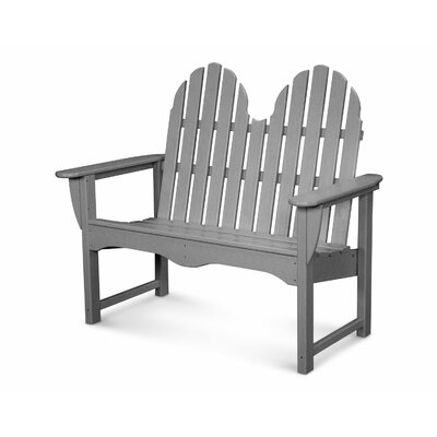 Classic Adirondack Bench Polywood Color Slate Grey