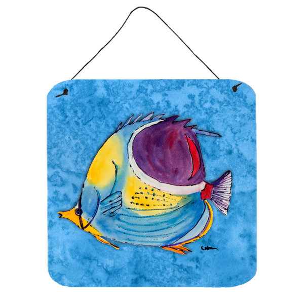 Caroline S Treasures Fish Tropical By Sylvia Corban Painting Print