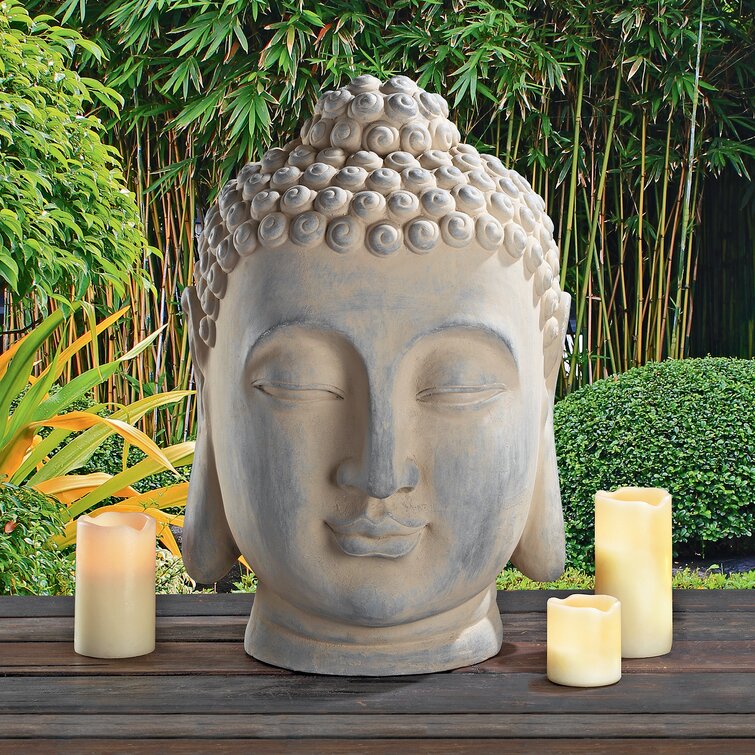 Design Toscano Spiritual Buddha Head Statue & Reviews | Wayfair