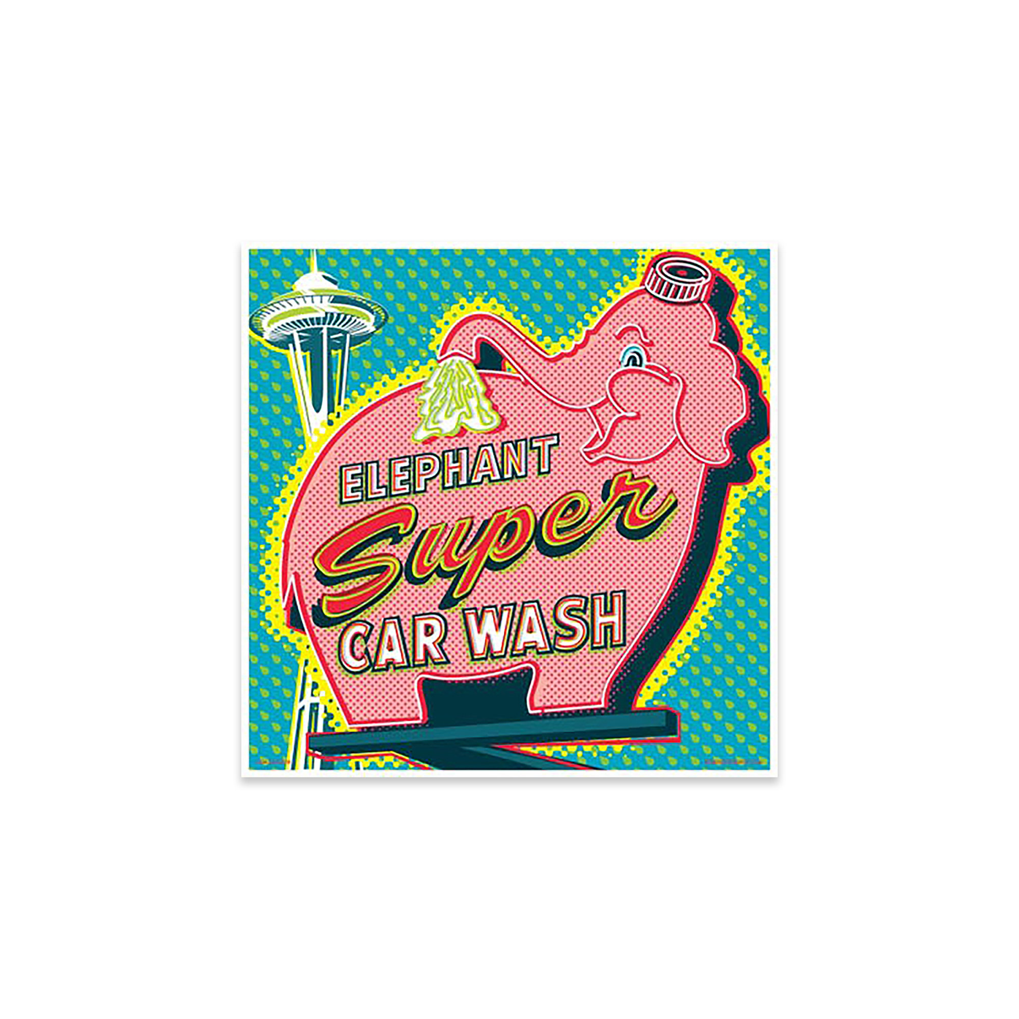 Trinx Elephant Car Wash Seattle by Unframed Graphic Art Wayfair
