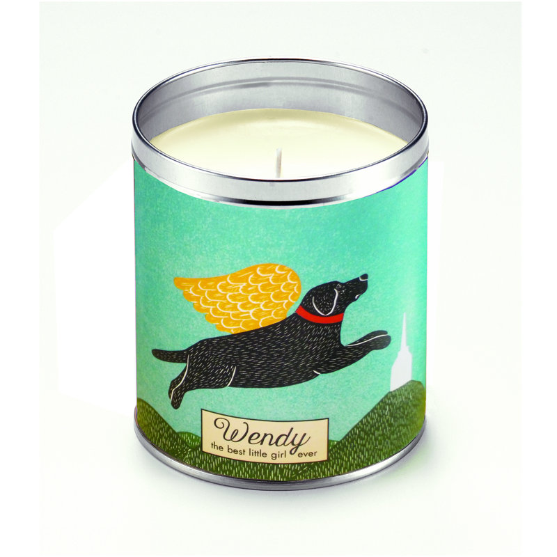 Stephen Huneck Personalized Dog Memorial Scented Jar Candle