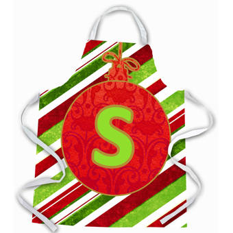 The Holiday Aisle Christmas Ornament Holiday Initial Letter A Apron Wayfair