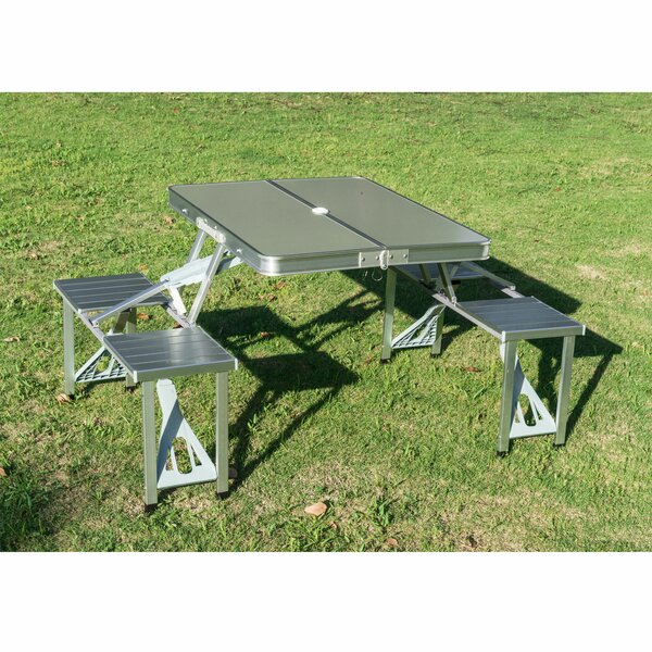4/5/6FT Aluminum Camping Folding Table Portable Office Party Camping Picnic BBQ 