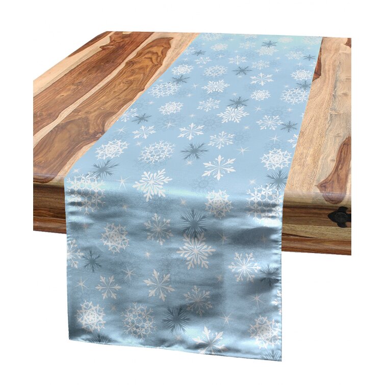 East Urban Home Snowflake Table Runner | Wayfair