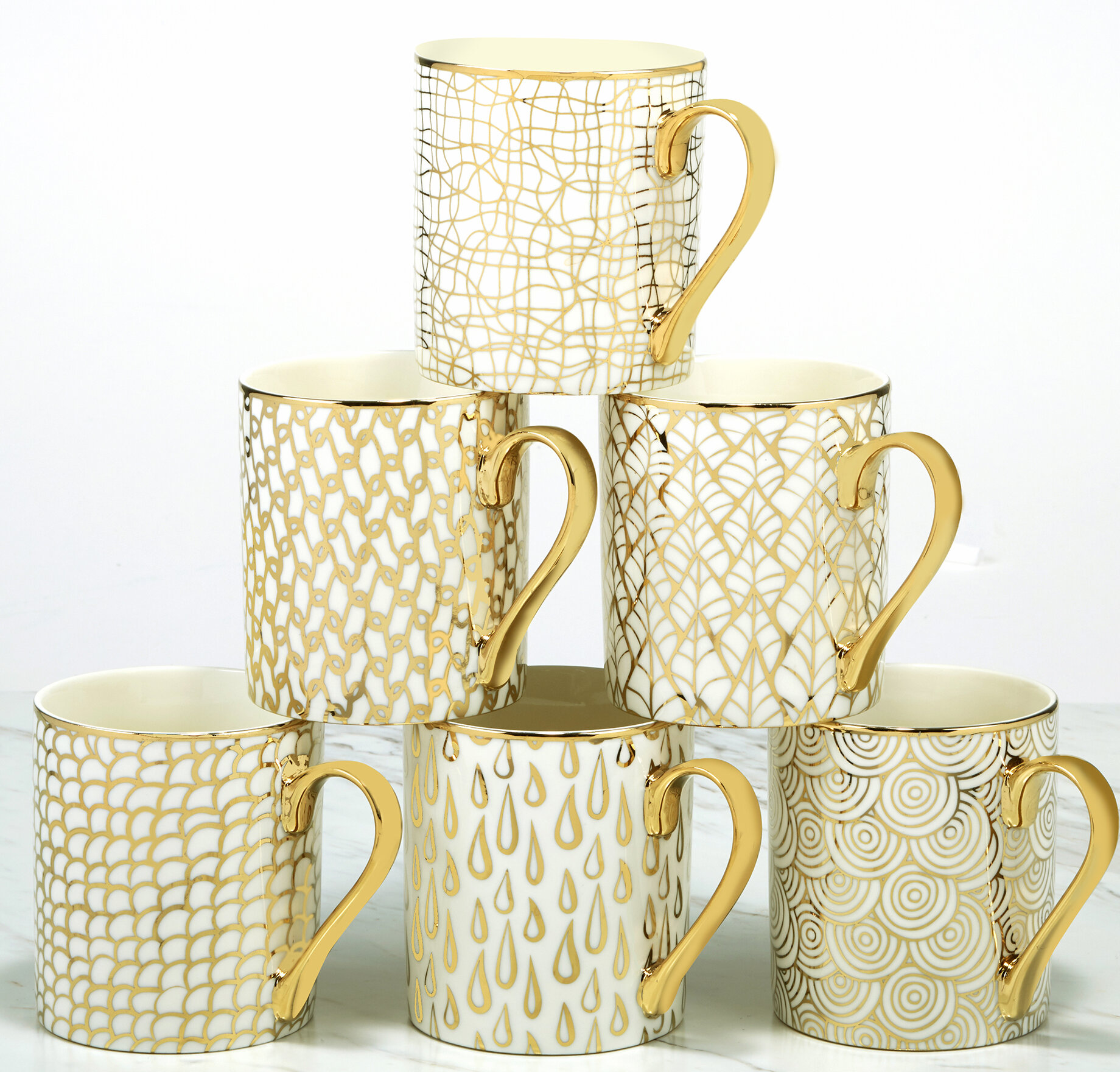 coffee cup set of 4