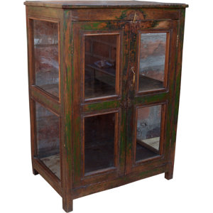 Standvitrine JH0 aus Massivholz von Caracella