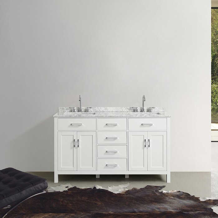 Highland Dunes Hage 61 Double Bathroom Vanity Set Wayfair