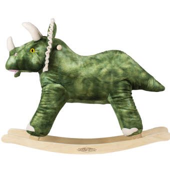 triceratops rocking horse
