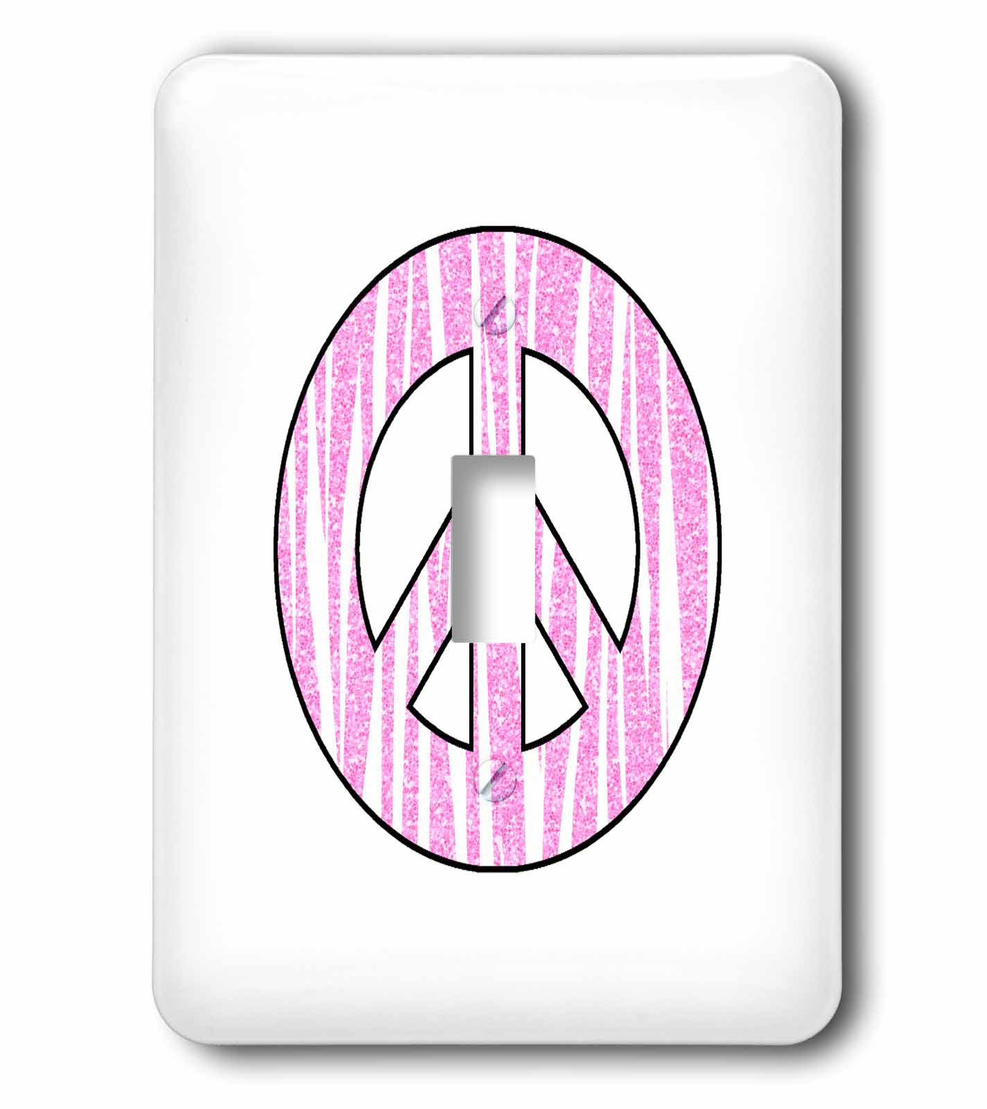 3drose Zebra Print Peace Sign Girly Chic 1 Gang Toggle Light Switch Wall Plate Wayfair