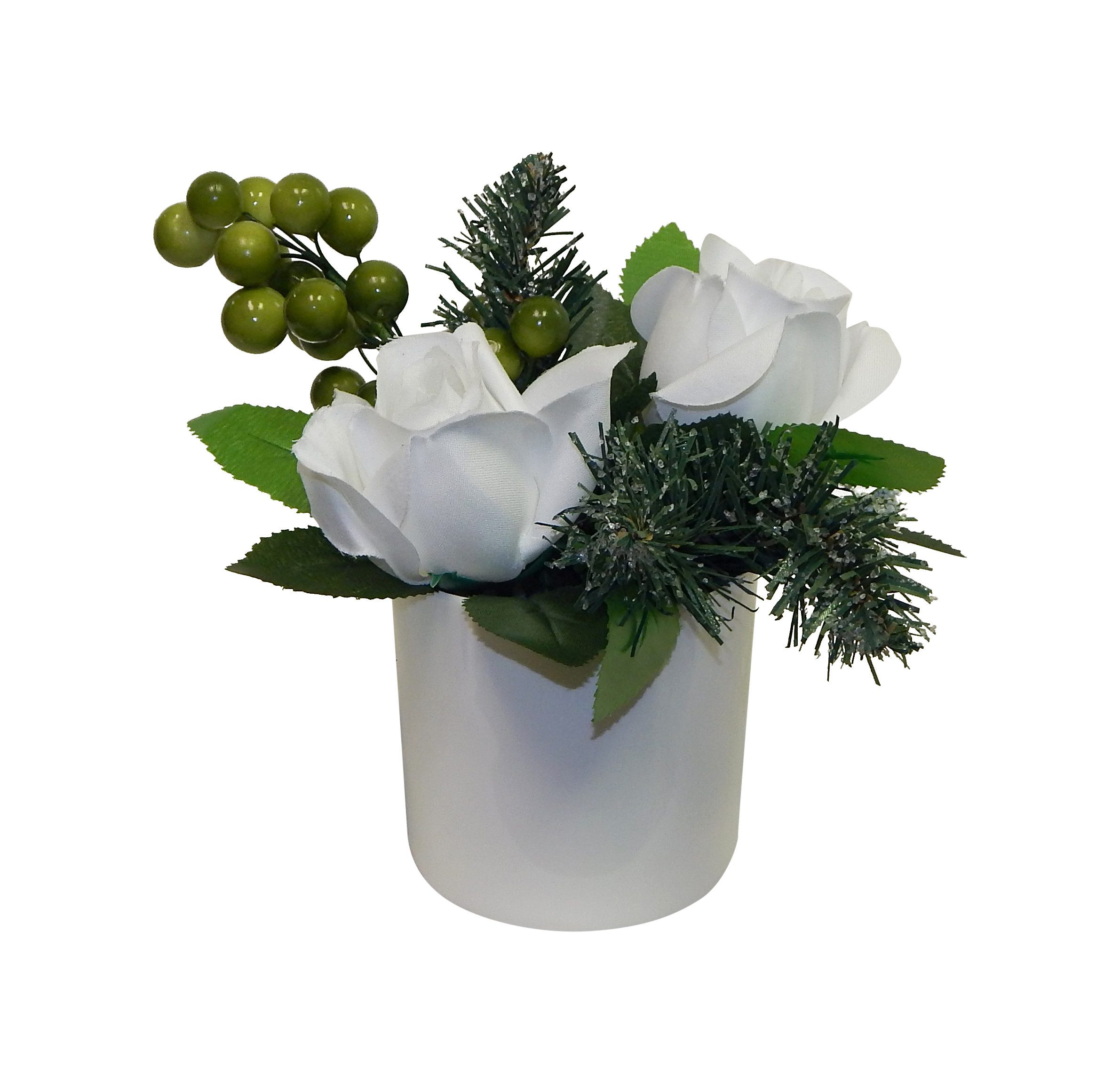 white christmas flower arrangements