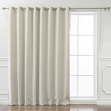 Charlton Home Kennerdell Eyelet Curtains Charcoal 168x229cm