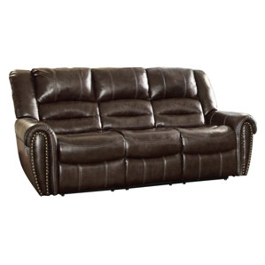 Medici Double Reclining Sofa by Astoria Grand