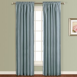 Anna Silk Rod Pocket Single Curtain Panel