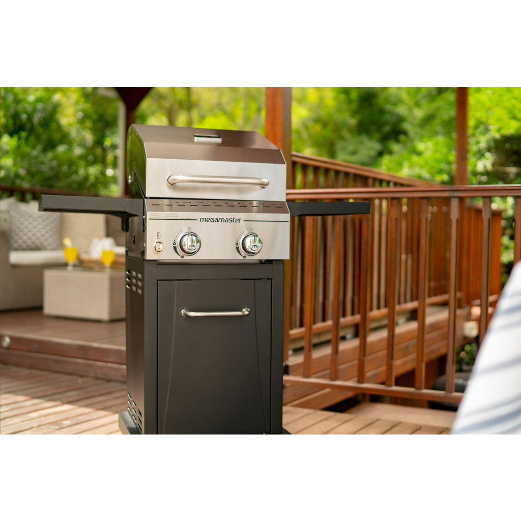 Megamaster 2 Burner Free Standing Liquid Propane 28000 BTU Gas Grill & Reviews Wayfair