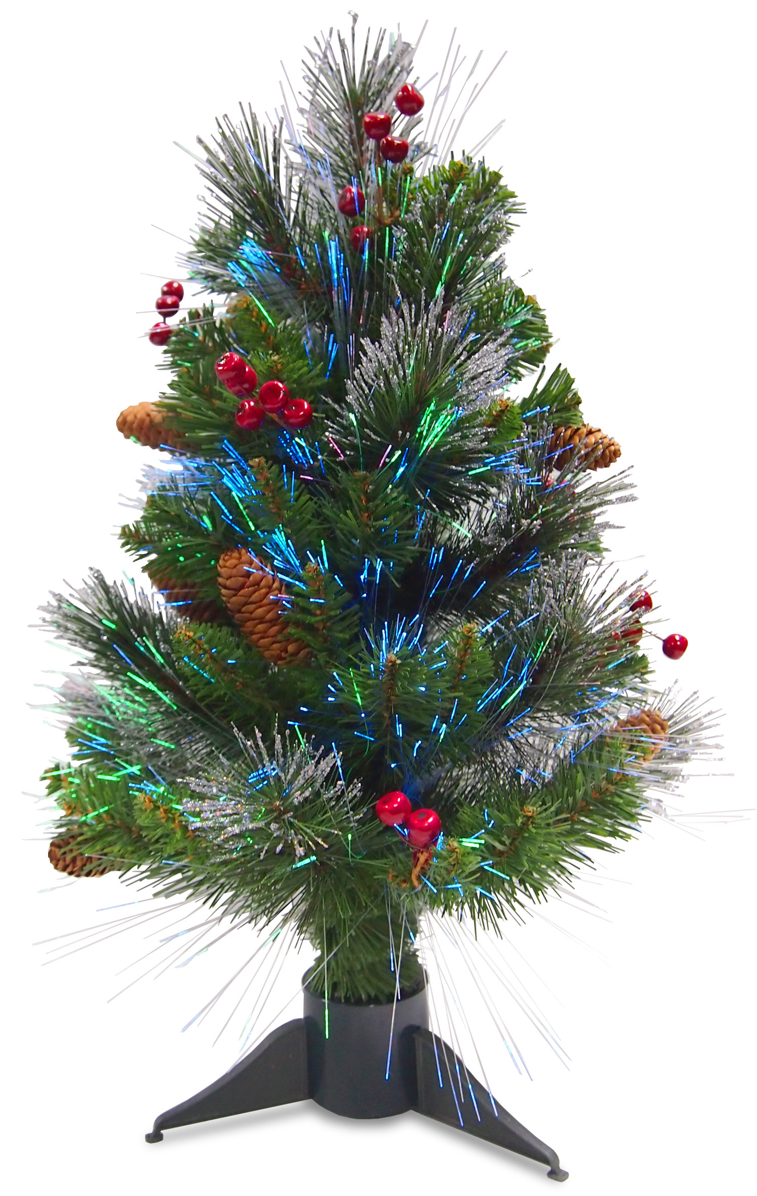 The Holiday Aisle Fibre Optic Crestwood 1 5 Green Spruce Trees