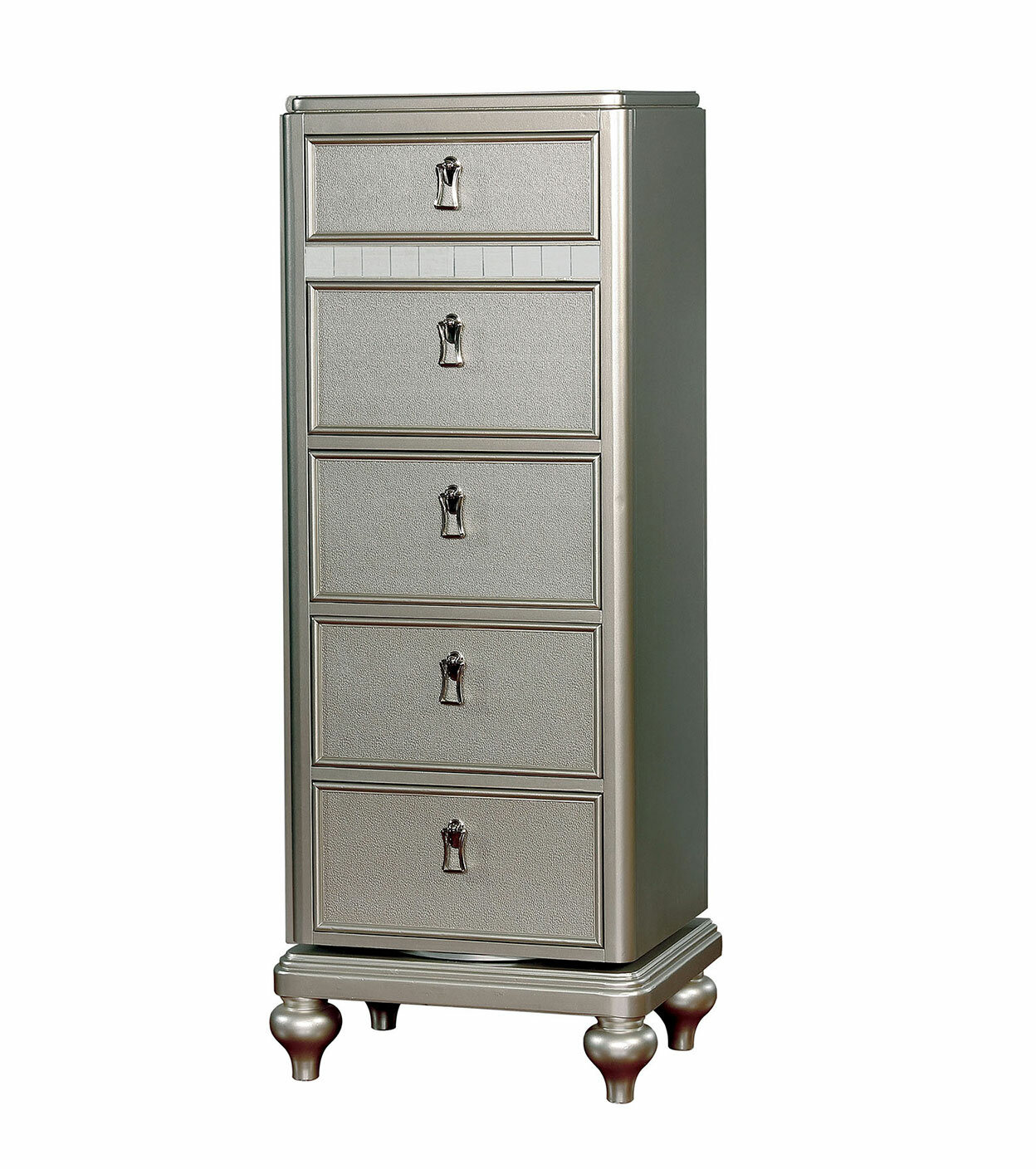 Rosdorf Park Evans Swivel 5 Drawer Lingerie Chest With Mirror