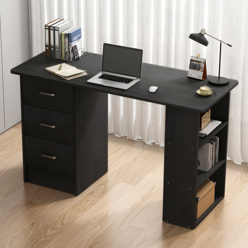 Lianna 47.24'' W Rectangle Writing Desk Color: Black