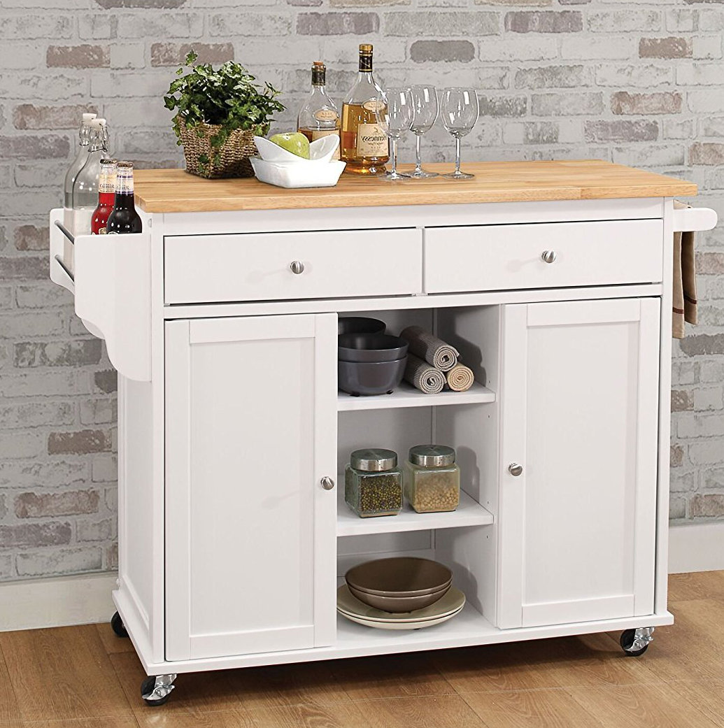 Alcott Hill Kulikowski Wheeled Kitchen Island Wayfair
