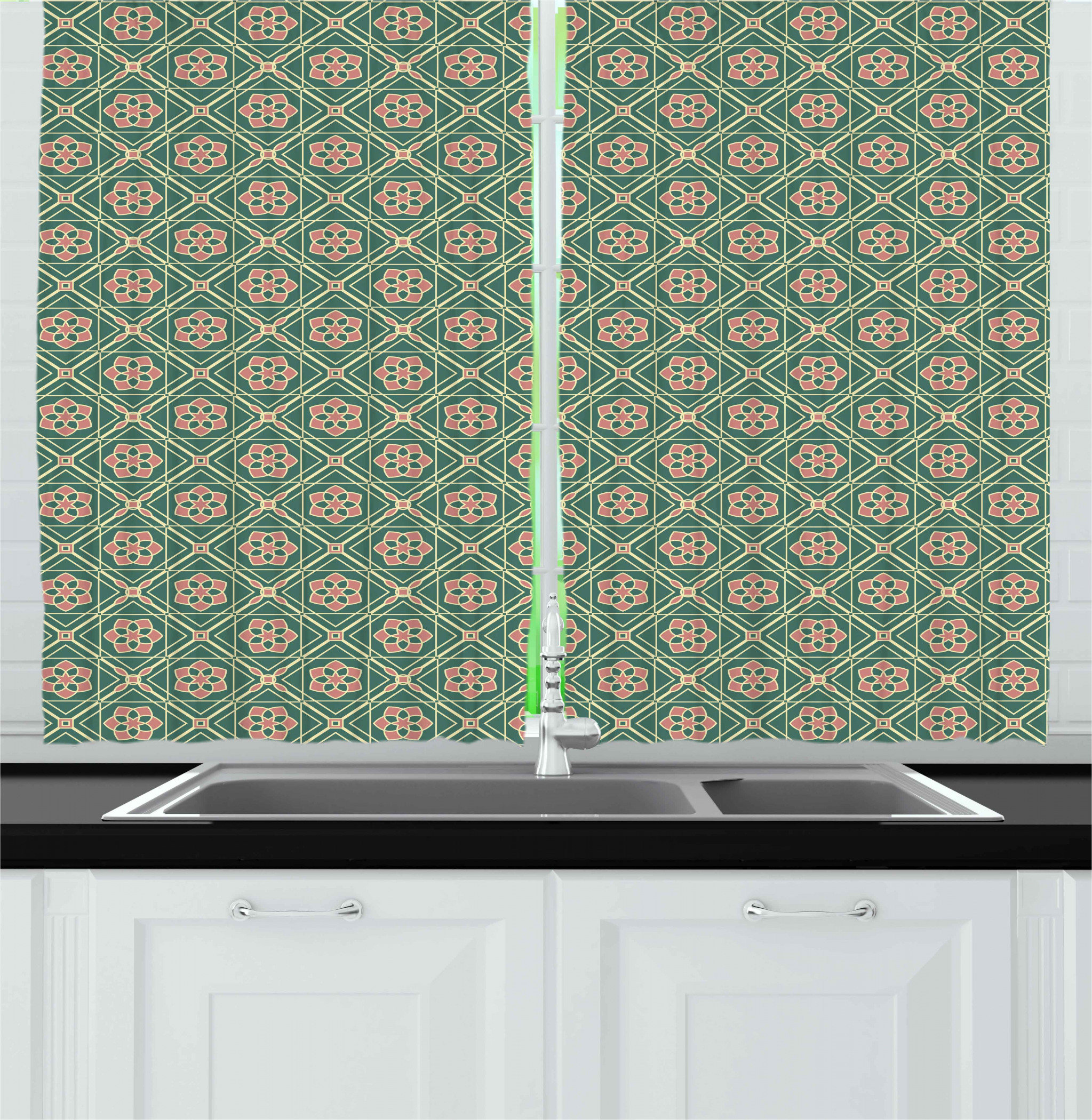 East Urban Home Mandala Kitchen Curtain Wayfair