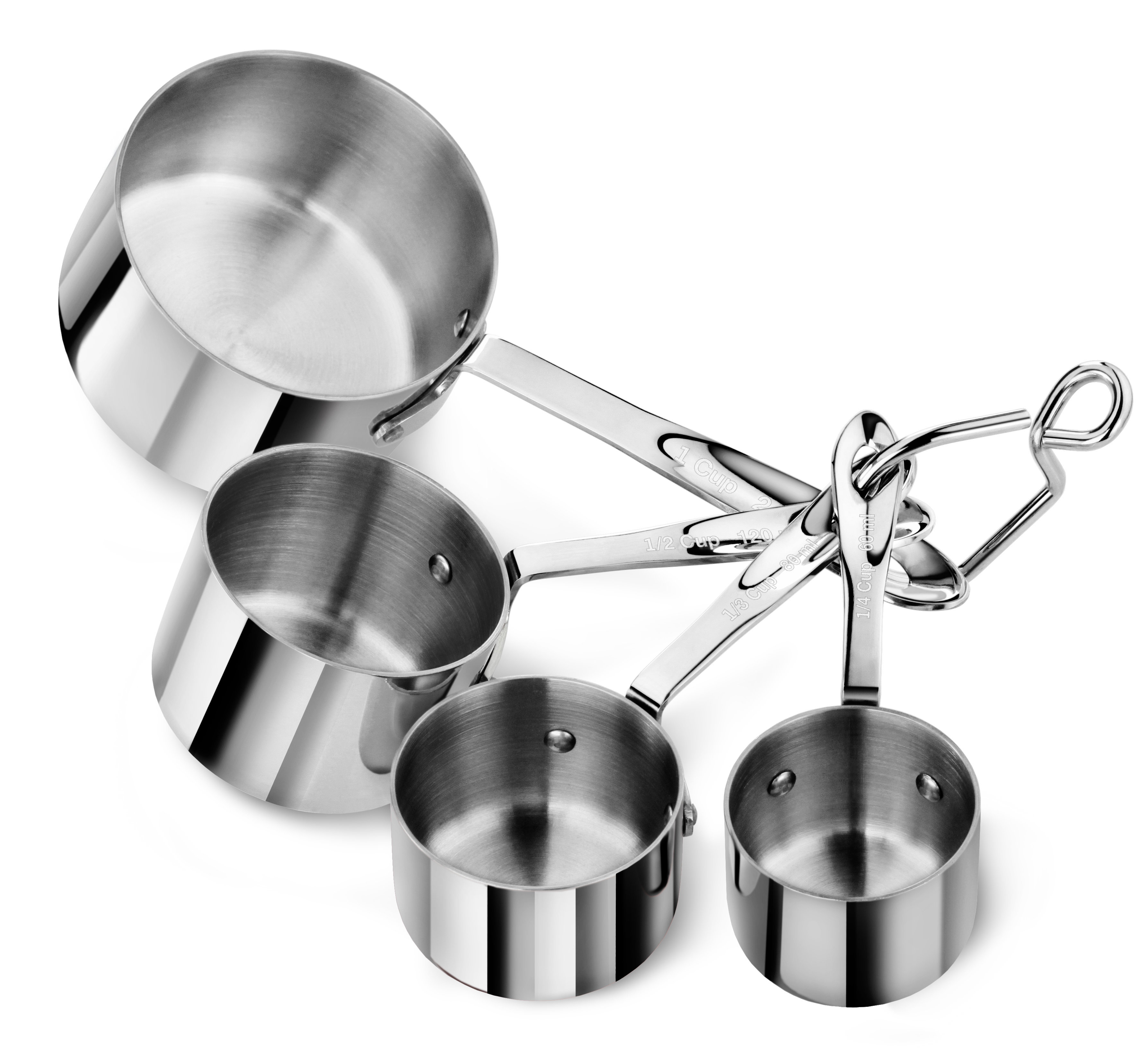New Star Food Service 4 Pieces Stainless Steel Measuring Cup Set Wayfair