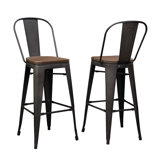 Pardo Solid Wood 30 Bar Stool (Set of 2) by 17 Stories