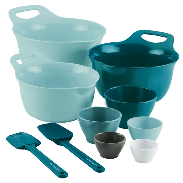 Rachael Ray 10-Pieces Plastic Measuring Cup and Spoon Set ...
