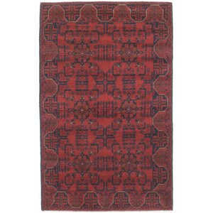 One-of-a-Kind Bridges Traditional Hand-Knotted Oriental Rectangle Wool Red Indoor Area Rug