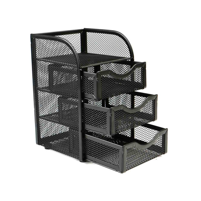 Mind Reader Mesh Mini 3 Drawer Office Supply Organizer Wayfair Ca