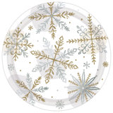 snowflake paper plates