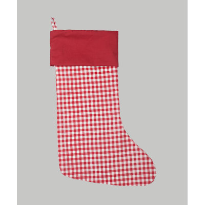 Red Top Red Gingham Stocking CaughtYaLookin Color Red