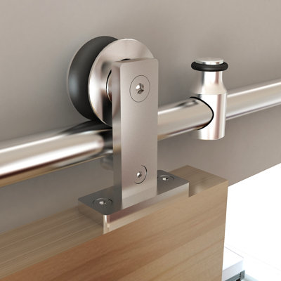 Top Mount Standard Single Barn Door Hardware Kit (Door Not Included)