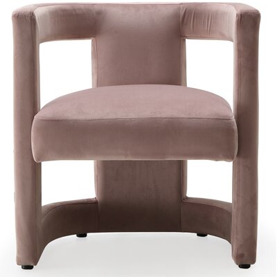 Loren Club Chair Mercer41 Upholstery: Pink