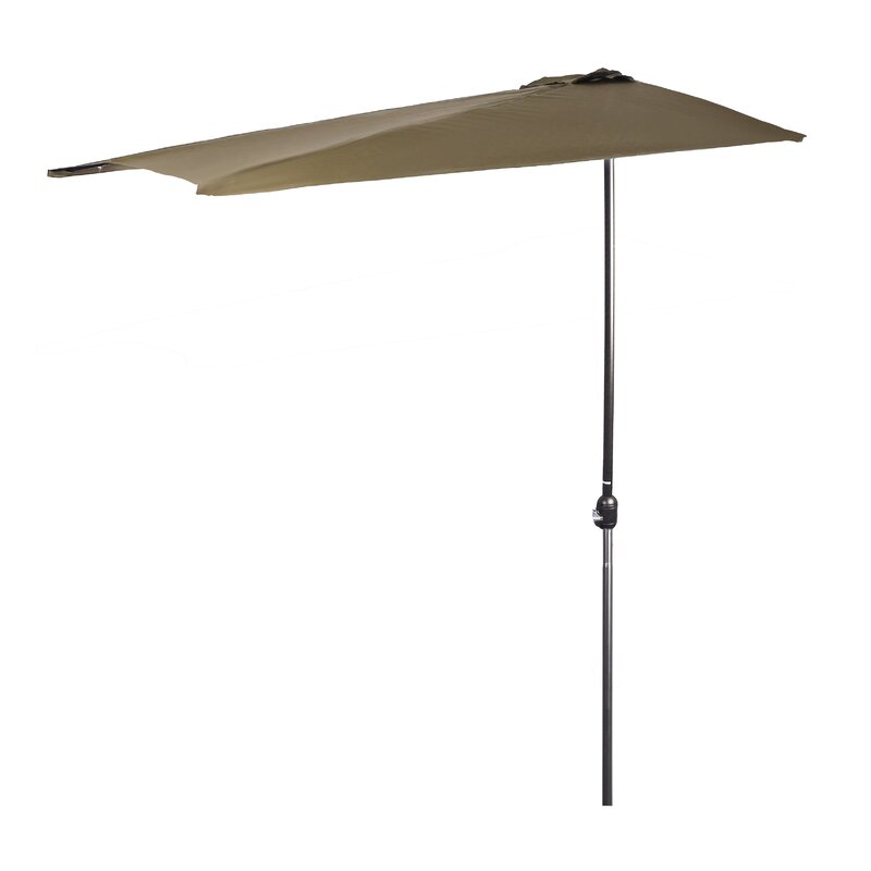 Freeport Park Brazelton 6 5 Lighted Half Umbrella Reviews Wayfair