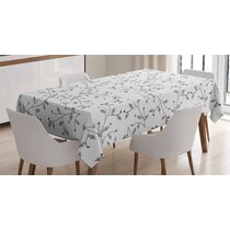 INTERESTPRINT Dogs and Paws Tablecloth for Kitchen Room 60 Inch by 84 Inch