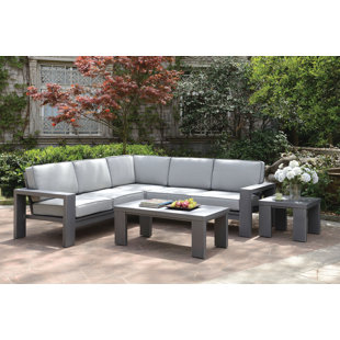 Circular Patio Sectional Wayfair Sherrell Patio Sectional Sofa