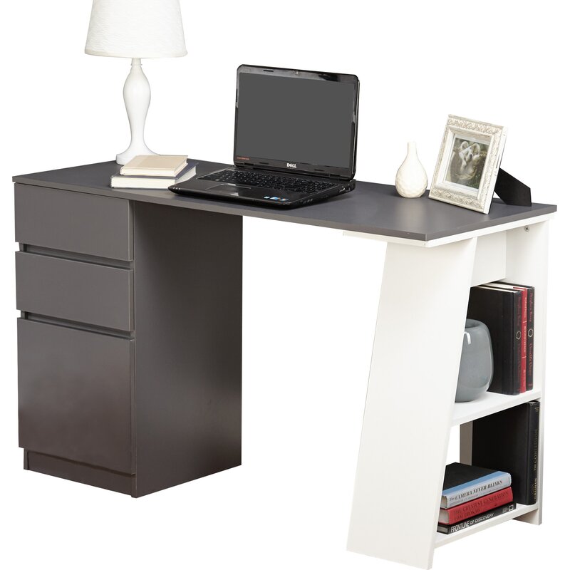 Carl 3 Drawer Writing Desk Reviews Allmodern