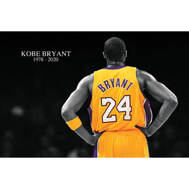 Kobe Bryant Laying on Basketball PHOTO ART FRIDGE MAGNET 2 x 3 