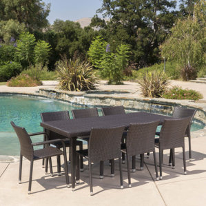 Outdoor Patio Dining Furniture eight person patio dining sets you'll love | wayfair Outdoor Patio Dining Furniture eight person patio dining sets you'll love | wayfair