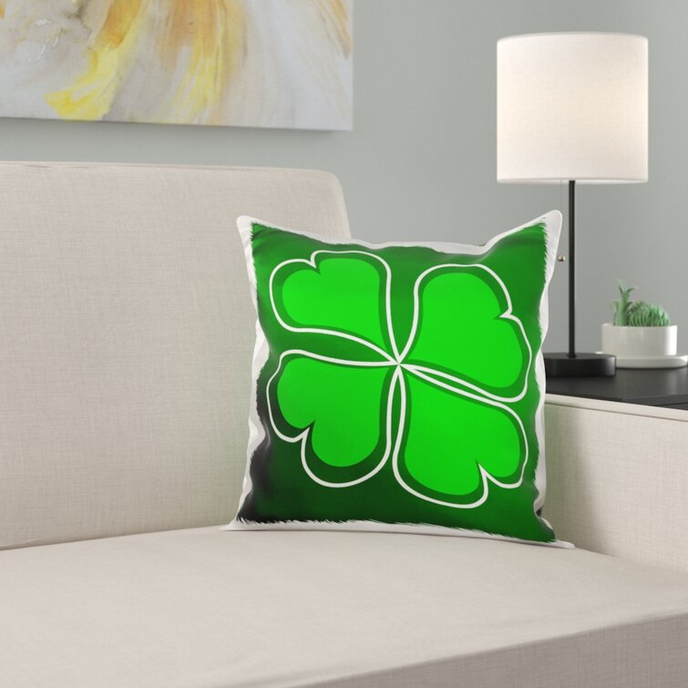 Floral Monogram Accessory Co Floral Letter A with Green Flowers Monogram Throw Pillow Multicolor 18x18