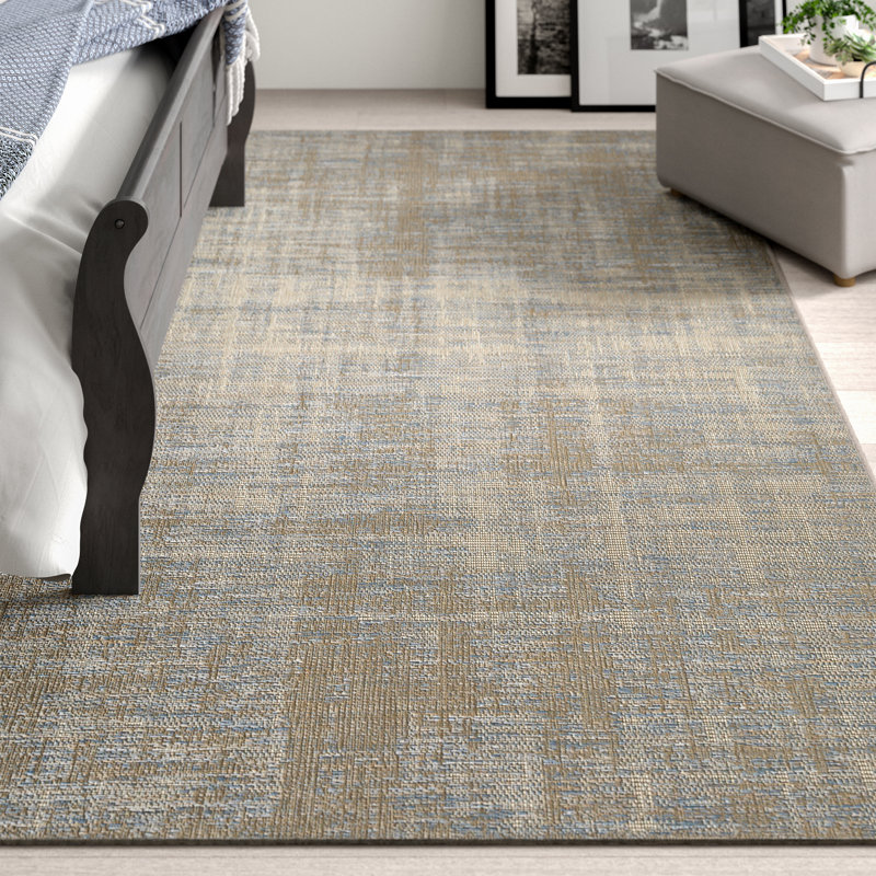 Laurel Foundry Modern Farmhouse Alston Abstract Dark Gray Aqua
