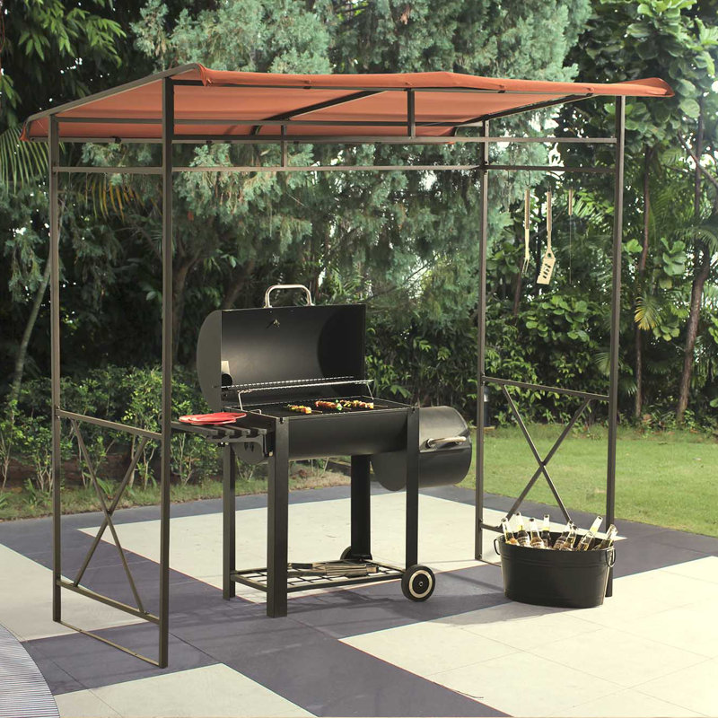 Sunjoy 7 Ft W X 5 D Steel Grill Gazebo Reviews Wayfair 7 Ft W X 5 D Steel Grill Gazebo
