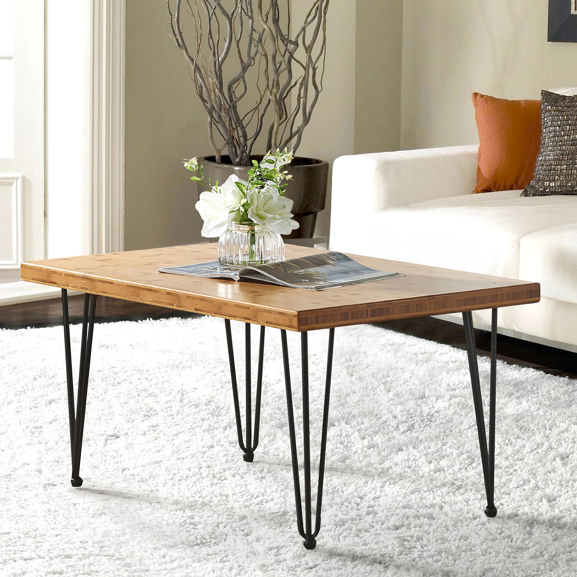 Williston Forge Bancroft Bamboo Coffee Table Wayfair