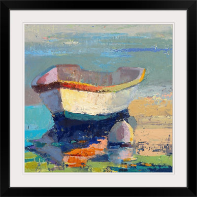 Carwell Bottle Green Boat by Beth A. Forst - Print