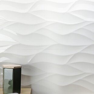Sample Ash Gray Blend Ripple Series 3D Wave Backsplash Glass Stone Mosaic Tile for Kitchen Bathroom