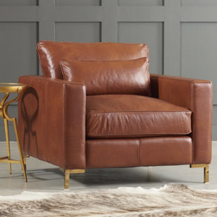 Review Maxine Leather Armchair by DwellStudio