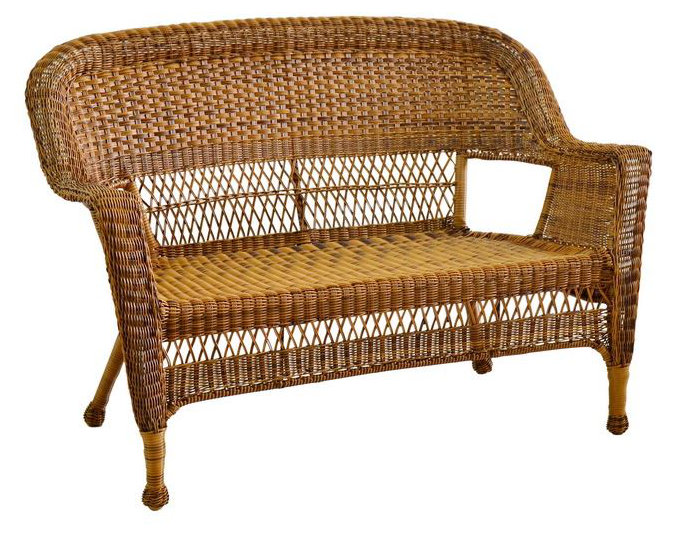 Ophelia Co Karan Wicker Patio Loveseat Reviews Wayfair Ca Karan Wicker Patio Loveseat